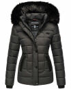 Marikoo warme Damen Winter Jacke Steppjacke B391 Anthrazit Größe M - Gr. 38