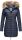 Marikoo Rose Damen Winter Jacke gesteppt lang B647 Navy Größe S - Gr. 36