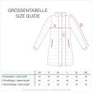 Marikoo Rose Damen Winter Jacke gesteppt lang B647 Anthrazit Größe XS - Gr. 34