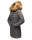 Marikoo Rose Damen Winter Jacke gesteppt lang B647 Anthrazit Größe XS - Gr. 34