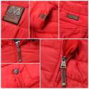 Marikoo Rose Damen Winter Jacke gesteppt lang B647 Anthrazit Größe S - Gr. 36