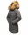 Marikoo Rose Damen Winter Jacke gesteppt lang B647 Anthrazit Größe M - Gr. 38