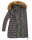Marikoo Rose Damen Winter Jacke gesteppt lang B647 Anthrazit Größe L - Gr. 40