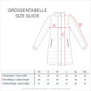 Marikoo Rose Damen Winter Jacke gesteppt lang B647 Anthrazit Größe XL - Gr. 42