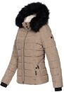 Navahoo Damen Winter Stepp Jacke gefüttert mit Teddyfell B355 Taupe Größe M - Gr. 38