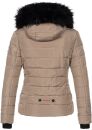 Navahoo Damen Winter Stepp Jacke gefüttert mit Teddyfell B355 Taupe Größe M - Gr. 38