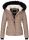 Navahoo Damen Winter Stepp Jacke gefüttert mit Teddyfell B355 Taupe Größe M - Gr. 38