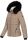 Navahoo Damen Winter Stepp Jacke gefüttert mit Teddyfell B355 Taupe Größe M - Gr. 38