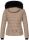 Navahoo Damen Winter Stepp Jacke gefüttert mit Teddyfell B355 Taupe Größe M - Gr. 38
