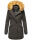 Marikoo Damen Winter Jacke Parka warm gefüttert B362 Anthrazit Größe XS - Gr. 34