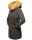 Marikoo Damen Winter Jacke Parka warm gefüttert B362 Anthrazit Größe XL - Gr. 42
