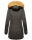 Marikoo Damen Winter Jacke Parka warm gefüttert B362 Anthrazit Größe XL - Gr. 42