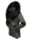 Navahoo Damen Winter Jacke Designer Parka mit Kunstfell B369 Anthrazit Größe M - Gr. 38