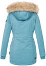 Navahoo Schneeengel Damen Winter Jacke warm gefüttert mit Kapuze B612 Light Blue Größe S - Gr. 36