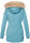 Navahoo Schneeengel Damen Winter Jacke warm gefüttert mit Kapuze B612 Light Blue Größe S - Gr. 36