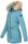 Navahoo Schneeengel Damen Winter Jacke warm gefüttert mit Kapuze B612 Light Blue Größe M - Gr. 38