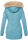 Navahoo Schneeengel Damen Winter Jacke warm gefüttert mit Kapuze B612 Light Blue Größe M - Gr. 38