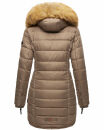 Navahoo Damen Winter Jacke Steppjacke warm gefüttert B374 Taupe Größe S - Gr. 36