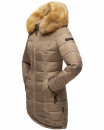 Navahoo Damen Winter Jacke Steppjacke warm gefüttert B374 Taupe Größe L - Gr. 40