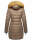 Navahoo Damen Winter Jacke Steppjacke warm gefüttert B374 Taupe Größe XXL - Gr. 44