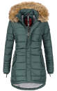 Navahoo Damen Winter Jacke Steppjacke warm gefüttert B374 Forest Green Größe S - Gr. 36