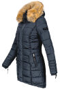 Navahoo Damen Winter Jacke Steppjacke warm gefüttert B374 Navy Größe XS - Gr. 34