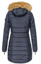 Navahoo Damen Winter Jacke Steppjacke warm gefüttert B374 Navy Größe XS - Gr. 34