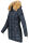 Navahoo Damen Winter Jacke Steppjacke warm gefüttert B374 Navy Größe XS - Gr. 34