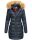 Navahoo Damen Winter Jacke Steppjacke warm gefüttert B374 Navy Größe L - Gr. 40