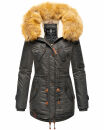 Navahoo warme Damen Winter Jacke mit Teddyfell B399...