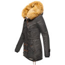 Navahoo warme Damen Winter Jacke mit Teddyfell B399 Anthrazit Größe XL - Gr. 42