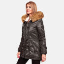 Navahoo warme Damen Winter Jacke mit Teddyfell B399 Anthrazit Größe XXL - Gr. 44