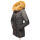 Navahoo warme Damen Winter Jacke mit Teddyfell B399 Anthrazit Größe XXL - Gr. 44