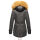 Navahoo warme Damen Winter Jacke mit Teddyfell B399 Anthrazit Größe XXL - Gr. 44