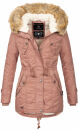 Navahoo warme Damen Winter Jacke mit Teddyfell B399 Terakotta Größe XS - Gr. 34