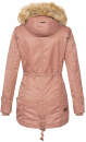 Navahoo warme Damen Winter Jacke mit Teddyfell B399 Terakotta Größe XS - Gr. 34