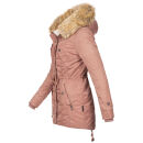 Navahoo warme Damen Winter Jacke mit Teddyfell B399 Terakotta Größe XS - Gr. 34
