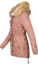 Navahoo warme Damen Winter Jacke mit Teddyfell B399 Terakotta Größe S - Gr. 36
