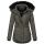 Navahoo Schätzchen Damen Winter Jacke mit Teddyfell und Kunstfell B615 Anthrazit Größe XS - Gr. 34