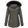 Navahoo Schätzchen Damen Winter Jacke mit Teddyfell und Kunstfell B615 Anthrazit Größe XS - Gr. 34