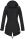 Marikoo Zimtzicke Damen Outdoor Softshell Jacke lang  B614 Schwarz Größe XXXL - Gr. 46