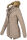 Marikoo Akira warme Damen Winter Jacke mit Kapuze B601 Taupe Größe M - Gr. 38