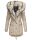 Navahoo 2in1 Damen Winter Jacke Parka warm mit Kunstfell B365 Taupe Größe XS - Gr. 34