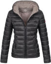 Marikoo Lucy Damen Steppjacke Übergangsjacke B651 Schwarz Größe S - Gr. 36