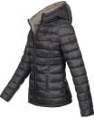 Marikoo Lucy Damen Steppjacke Übergangsjacke B651 Schwarz Größe M - Gr. 38