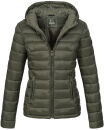 Marikoo Lucy Damen Steppjacke Übergangsjacke B651 Grün  Größe XL - Gr. 42