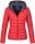 Marikoo Lucy Damen Steppjacke Übergangsjacke B651 Rot Größe XS - Gr. 34