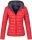 Marikoo Lucy Damen Steppjacke Übergangsjacke B651 Rot Größe S - Gr. 36