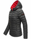 Marikoo Lucy Damen Steppjacke Übergangsjacke B651 Anthrazit Größe XS - Gr. 34