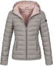 Marikoo Lucy Damen Steppjacke Übergangsjacke B651 Grau Größe XS - Gr. 34